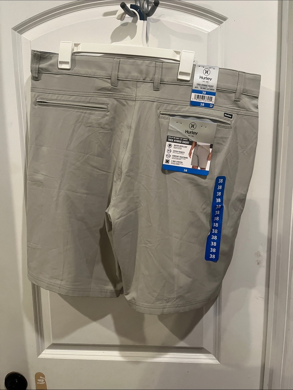 Hurley Men’s Flat Front Shorts in Light Gray